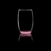 lavender hue italian 13oz beverage glass on a black background.