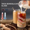 16oz soda can style glasses showcasing the borosilicate glass and it's unique properties.