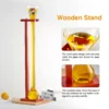 yard glass wooden stand features